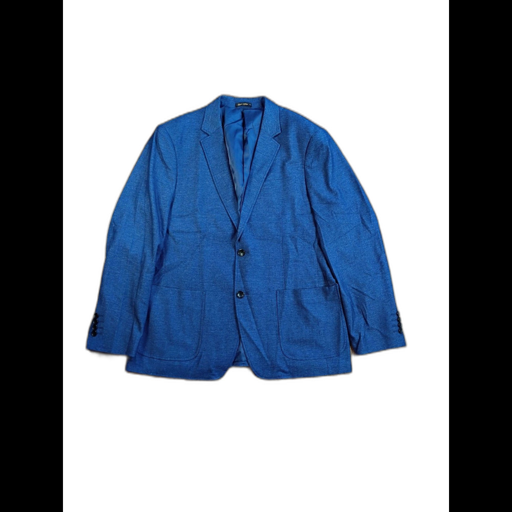 Grace Karin Blazer Mens XL Blue Stretch Sport Coat